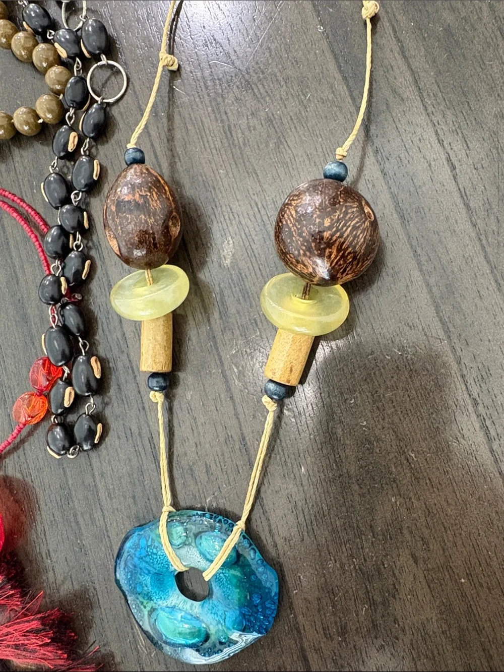 Boho Mixed-Color Statement Necklace Collection - Multi - Picture 2 of 10